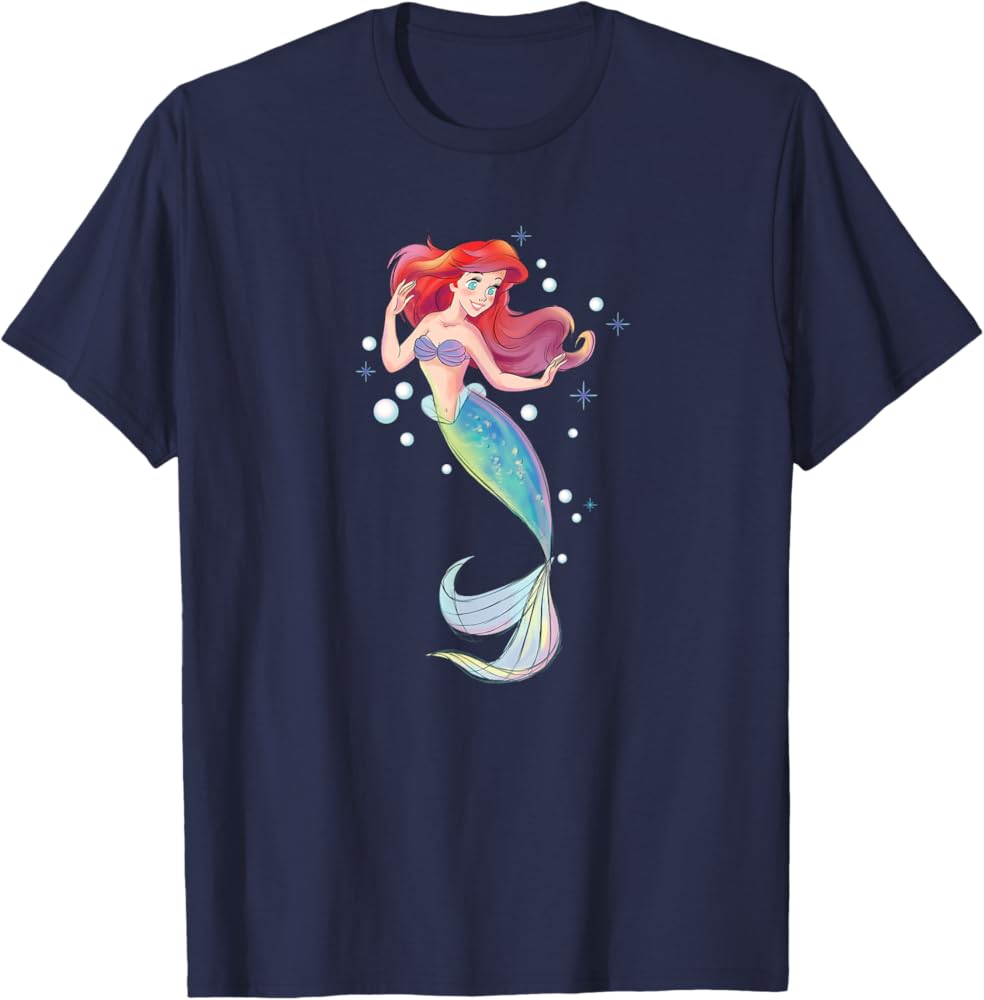 Amazon | ディズニー リトルマーメイド 30周年記念 アリエル Tシャツ Amazon | ディズニー リトルマーメイド 30周年記念 アリエル Tシャツ